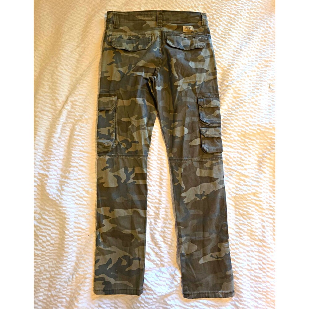 Wrangler Five Star Premium Camo Cargo Pants Regular Fit Tapered Leg 28